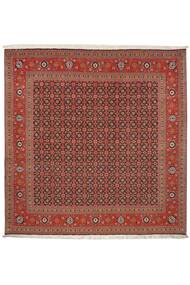 203X204 絨毯 タブリーズ 50 Raj オリエンタル 正方形 ダークレッド/茶色 (ウール, ペルシャ/イラン)
