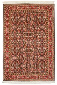 Täbriz 50 Raj Teppich 100X153 Braun/Dunkelrot Wolle, Persien/Iran