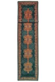 絨毯 オリエンタル タブリーズ 50 Raj 98X580 廊下 カーペット ブラック/茶色 (ウール, ペルシャ/イラン)