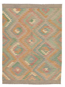 Kilim Ariana Trend Rug 155X205 Brown/Dark Yellow Wool, Afghanistan Carpetvista