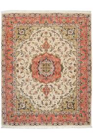 157X202 絨毯 オリエンタル タブリーズ 50 Raj 茶色/オレンジ (ウール, ペルシャ/イラン)