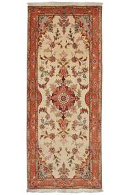  Tabriz 50 Raj Rug 82X206 Persian Wool Brown/Orange Small