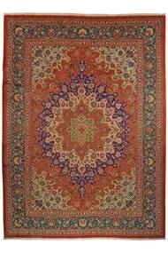  Tabriz 50 Raj Rug 255X350 Persian Wool Brown/Dark Red Large