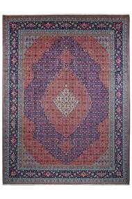  Persischer Täbriz 50 Raj Teppich 300X395 Schwarz/Dunkellila Großer (Wolle, Persien/Iran)