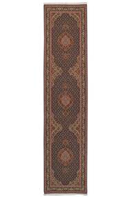 84X364 絨毯 タブリーズ 50 Raj オリエンタル 廊下 カーペット 茶色/ブラック (ウール, ペルシャ/イラン)