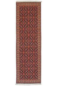  Oriental Tabriz 50 Raj Rug 63X203 Runner
 Dark Red/Black Wool, Persia/Iran