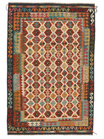 166X252 Tappeto Kilim Afghan Old Style Orientale Rosso Scuro/Nero (Lana, Afghanistan) Carpetvista