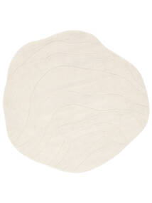 Barba Ø 150 Small Off White Round Wool Rug