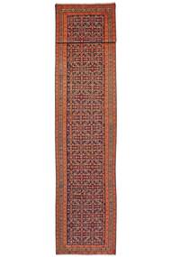 絨毯 オリエンタル Malayer 90X494 廊下 カーペット ダークレッド/茶色 (ウール, ペルシャ/イラン)