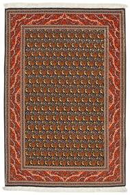 Täbriz 50 Raj Teppich 102X151 Braun/Schwarz Wolle, Persien/Iran