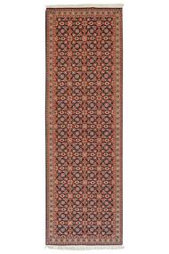 66X200 Dywan Orientalny Tebriz 50 Raj Chodnikowy Brunatny/Ciemnoczerwony (Wełna, Persja/Iran)