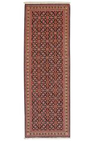  Orientalischer Täbriz 50 Raj Teppich 69X200 Läufer Dunkelrot/Schwarz Wolle, Persien/Iran