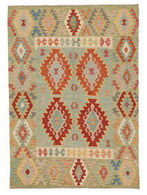 172X242 絨毯 オリエンタル キリム アフガン オールド スタイル オレンジ/ダークイエロー (ウール, アフガニスタン) Carpetvista