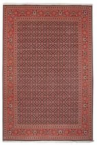  Orientalsk Tabriz 50 Raj Teppe 204X302 Mørk Rød/Svart Ull, Persia/Iran