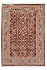 Täbriz 50 Raj Teppich 105X151 Braun/Dunkelrot Wolle, Persien/Iran