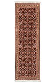64X200 Dywan Orientalny Tebriz 50 Raj Chodnikowy Ciemnoczerwony/Czarny (Wełna, Persja/Iran)