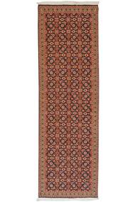  Tabriz 50 Raj Rug 61X199 Persian Wool Dark Red/Brown Small