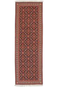  Orientalischer Täbriz 50 Raj Teppich 65X199 Läufer Dunkelrot/Schwarz Wolle, Persien/Iran