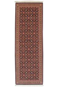67X199 Dywan Orientalny Tebriz 50 Raj Chodnikowy Ciemnoczerwony/Czarny (Wełna, Persja/Iran)