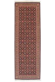  Oriental Tabriz 50 Raj Rug 65X199 Runner
 Dark Red/Black Wool, Persia/Iran