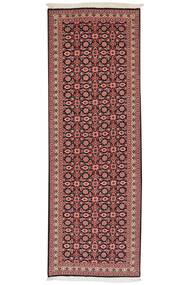  Oriental Tabriz 50 Raj Rug 66X196 Runner
 Dark Red/Black Wool, Persia/Iran