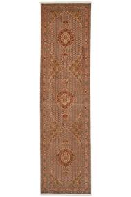  Persischer Täbriz 50 Raj Teppich 80X301 Läufer Braun (Wolle, Persien/Iran)