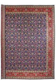 絨毯 ペルシャ タブリーズ 50 Raj 307X384 ダークレッド/ブラック 大きな (ウール, ペルシャ/イラン)
