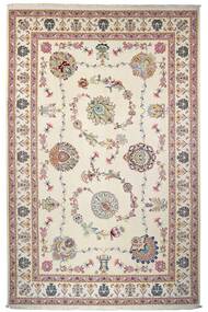  Oriental Tabriz 50 Raj With Silk Rug 203X312 Brown/Beige Wool, Persia/Iran