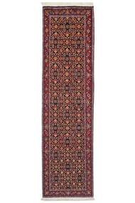  Orientalischer Täbriz 50 Raj Teppich 80X285 Läufer Dunkelrot/Schwarz Wolle, Persien/Iran