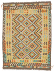 142X195 Kelim Afghan Old Style Tæppe Orientalsk Brun/Orange (Uld, Afghanistan) Carpetvista