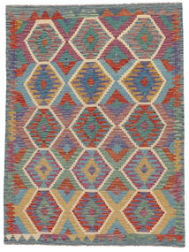  146X197 Small Kilim Afghan Old Style Rug Wool, Carpetvista