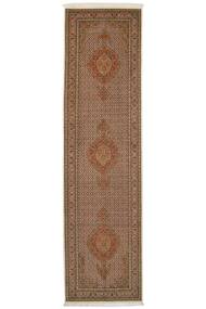83X315 絨毯 タブリーズ 50 Raj オリエンタル 廊下 カーペット 茶色/ブラック (ウール, ペルシャ/イラン)