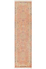  Persischer Täbriz 50 Raj Teppich 81X311 Läufer Braun/Orange (Wolle, Persien/Iran)