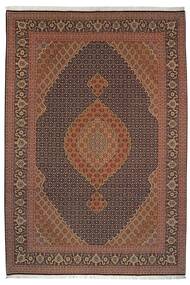 絨毯 ペルシャ タブリーズ 50 Raj 203X305 茶色/ブラック (ウール, ペルシャ/イラン)