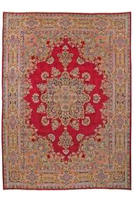 296X414 Tapete Oriental Kerman Ravar Castanho/Vermelho Escuro Grande (Lã, Pérsia/Irão)