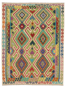175X229 Tapis Kilim Afghan Old Style D'orient Jaune Foncé/Orange (Laine, Afghanistan) Carpetvista