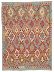 146X197 Tappeto Kilim Afghan Old Style Orientale Rosso Scuro/Marrone (Lana, Afghanistan) Carpetvista