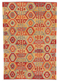  Kilim Afghan Old Style Rug 176X253 Wool Orange/Brown Carpetvista