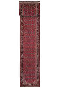 84X614 Tapete Oriental Indjelass Passadeira Vermelho Escuro/Preto (Lã, Pérsia/Irão)