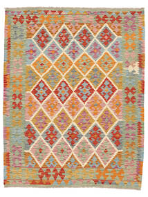  Kelim Afghan Old Style Matot 153X193 Vihreä/Ruskea Carpetvista