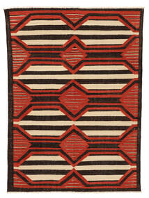  177X239 Kelim Moderni Matot Matto Musta/Tummanpunainen Afganistan Carpetvista
