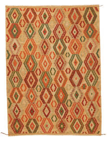 Kilim Afghan Old Style Rug 250X345 Brown/Orange Large Wool, Afghanistan Carpetvista