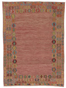 254X350 Kelim Afghan Old Style Matot Matto Itämainen Tummanpunainen/Ruskea Isot (Villa, Afganistan) Carpetvista