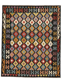 160X197 Koberec Orientální Kelim Afghán Old Style Černá/Hnědá (Vlna, Afghánistán) Carpetvista