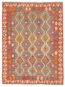 150X197 Tapete Oriental Kilim Afegão Old Style Castanho/Vermelho Escuro (Lã, Afeganistão) Carpetvista