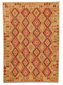  210X295 Kilim Afghan Old Style Rug Wool, Carpetvista