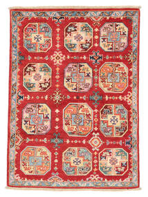  83X115 Kazak Fine Teppich Dunkelrot/Rot Afghanistan Carpetvista