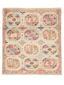 Oriental Kazak Fine Rug 84X92 Square Beige/Brown Wool, Afghanistan Carpetvista