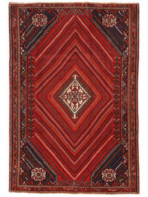 Tapete Oriental Ghashghai 212X307 Vermelho Escuro/Preto (Lã, Pérsia/Irão)
