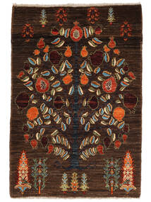  Oriental Kazak Fine Rug 81X128 Black/Brown Wool, Afghanistan Carpetvista